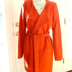 Limited Luxury Trench Coat Orange Size Small